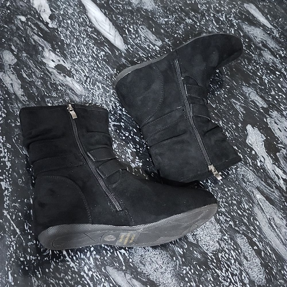BRAND NEW HERSTYLE LINDELL FLAT HEEL CALF SIDE ZIPPER SLOUCH ANKLE BOOTIES - Picture 11 of 16